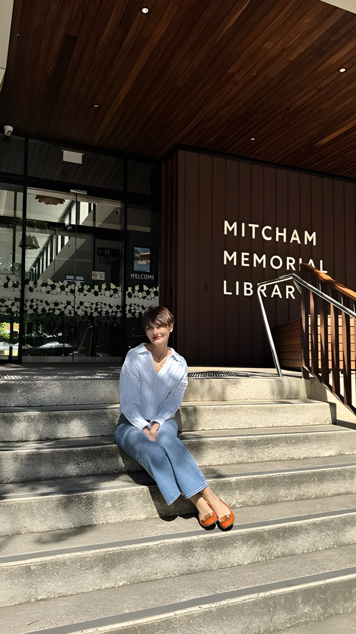 Adriana Christopoulos at Mitcham Memorial Library